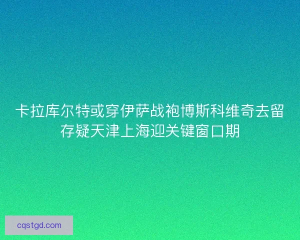 卡拉库尔特或穿伊萨战袍博斯科维奇去留存疑天津上海迎关键窗口期